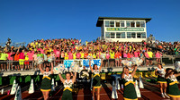cheer and student section at football game