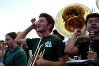 pius x marching band at fall kickoff (1)