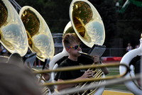 pius x marching band at fall kickoff (3)